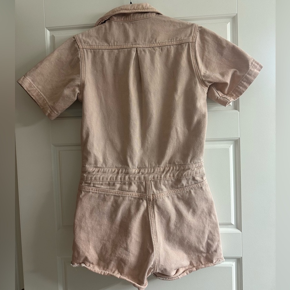 SADIE & SAGE Sweet Pea Pink Denim Romper - Picture 3 of 7